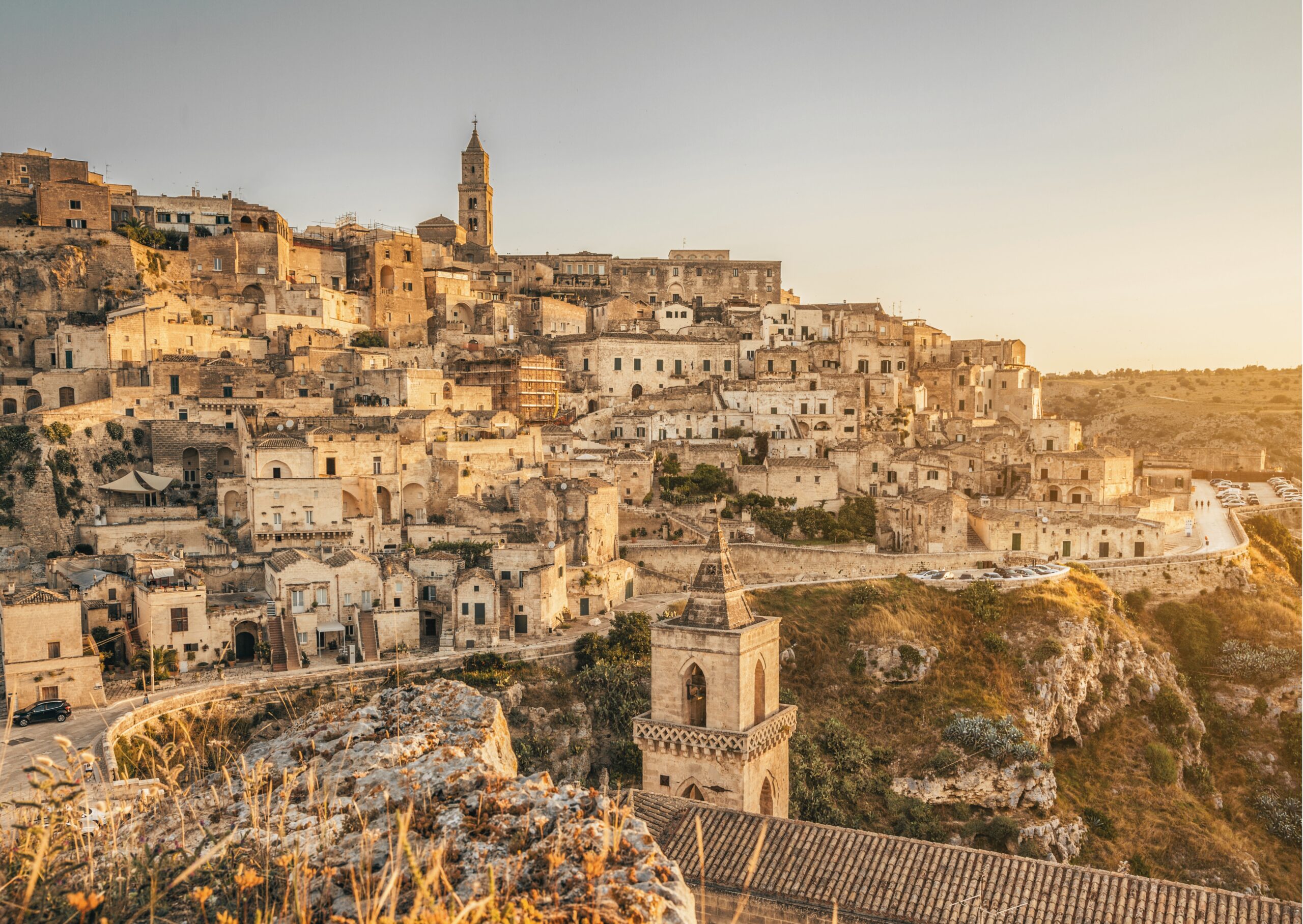Matera Sassi with a private photographer