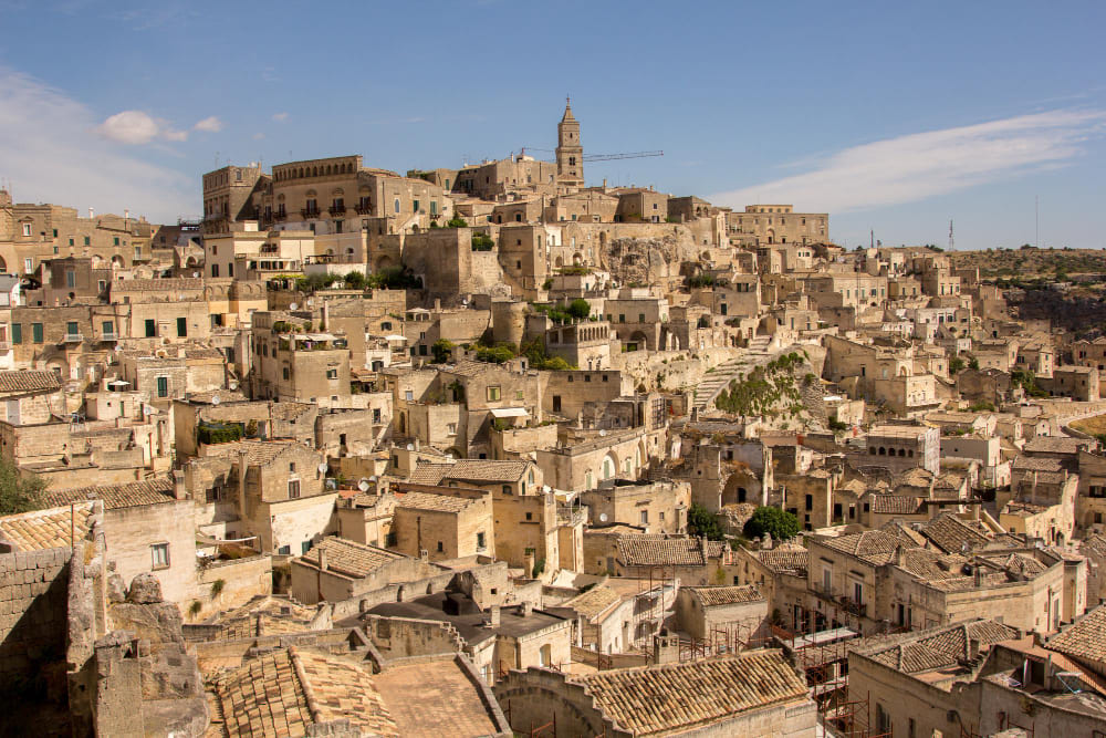 Matera Sassi with a private photographer